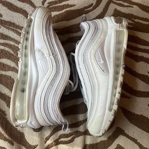 Nike Air Max 97 - Triple White Platinum Sneaker - 3.5Y